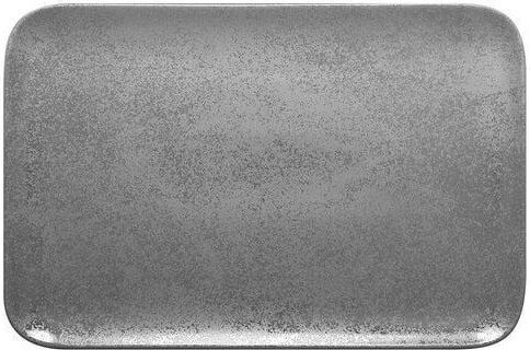 Papstar Dekorative Platte Rechteckig Porzellan Grau 33x20cm