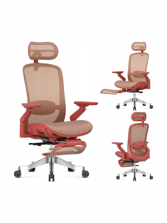 Mark Adler Leadpro 8.7 Bürostuhl Friseurwaschbecken mit Einstellbaren Armen Rot