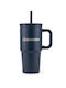 Emerson Thermos Bottle Plastic / Stainless Steel BPA Free 600ml 600 Ml with Straw