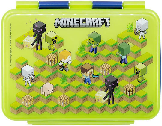 Stor Edelstahl Kinderlebensmittelbehälter Minecraft 1,1 Liter Grau