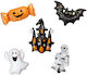 Set 5 Halloween Folien Luftballons Orange