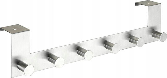 Wenko Door Hook 6 Slots Metallic 2.5x2.5cm