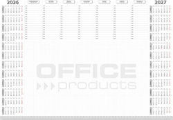 Office Products Планер A2 2026/27 Бял