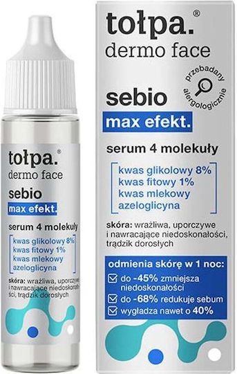 Tolpa Sebio max efekt Καταπραϋντικό & Ενυδατικό Serum Προσώπου & Ματιών SPF50 για Λεύκανση & Ατέλειες 20ml
