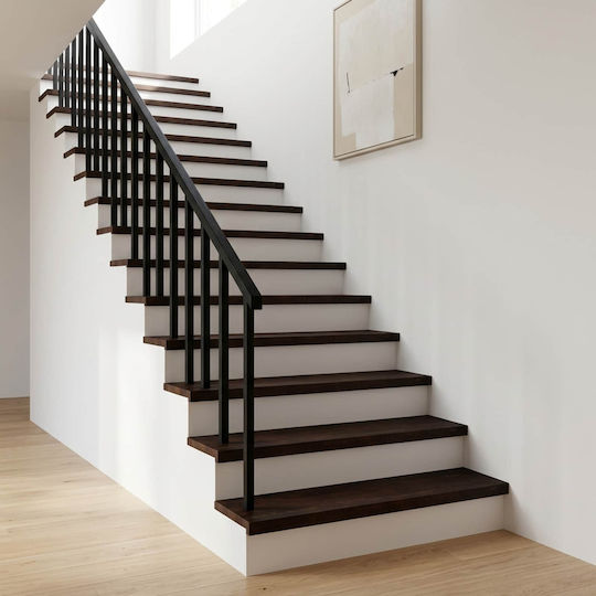 Bücherregal Dunkelbraun 100x25x2cm