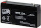 MW Power UPS-Batterie mit Gewicht 1.3Ah und Spannung 6V