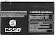 CSSB CSSB UPS-Batterie mit Gewicht 12Ah und Spannung 6V