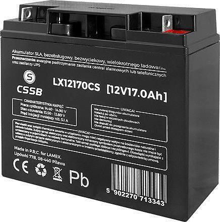 CSSB CSSB UPS-Batterie mit Gewicht 17Ah und Spannung 12V