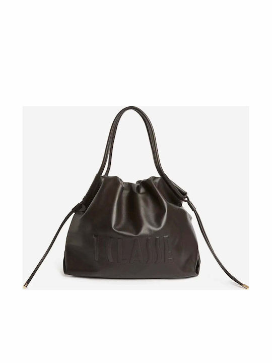 Leather Women's Shopper Bag Brown