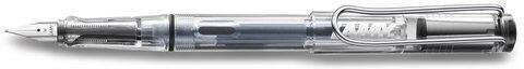 Lamy Safari 012 Писалка Medium Прозрачна с Червено Мастило