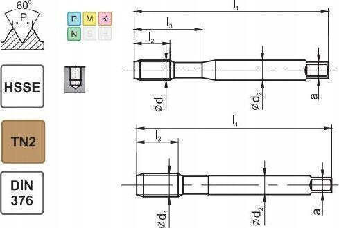 Fanar Конус Unc 1/2-13 Din-376c R40 2b Hsse Tin 800x