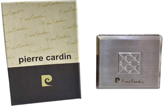 Μεταλλικη Ταμπακιερα Pierre Cardin Ασημι 9χ8x2cm 99202-100