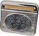 Kalliopi Silver Zigarettenschachtel Drehmaschine Metallische Silber Farbe Design Stück 8x9cm 47302-011-7