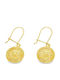 Drandakis Silver Gold Plated Dangle Earrings