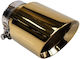 Poujoulat Kaminrohr Abschluss 89mm Eingang 70mm Gold