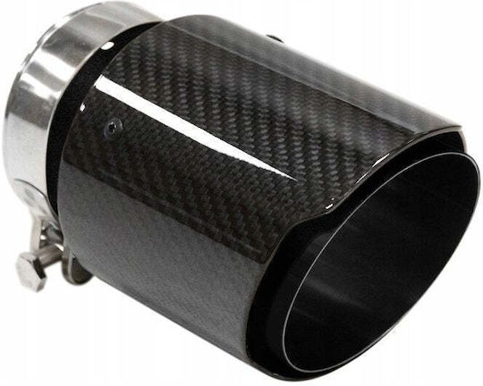 Poujoulat Kaminrohr Abschluss Exaustion 89mm Eingang 67mm Carbon Glanz