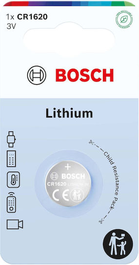 Bosch Nedis Lithium Uhrenbatterie CR1620 3V 1 Stück