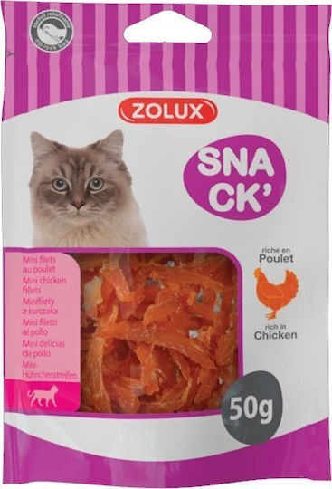 Zolux Лакомства с пилешко за възрастни котки 50gr