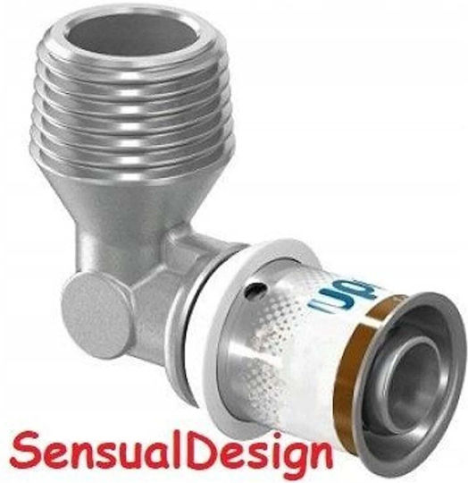 Uponor Rohrbogenarmatur Messing Männlich 25mm