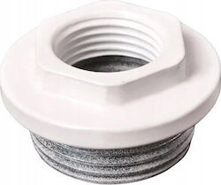 Hydroland Radiator Adapter Right Reducer 1" X 1/2" White G.kb.r.1p-1/2 Hydroland Radiator Adapter Right Reducer 1" X 1/2" White G.kb.r.1p-1/2