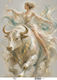 Reispapier Maja's Memories 30x42cm Frau Stier M...