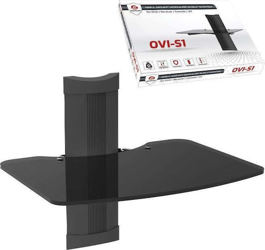 Ergosolid Ovi-s1 Audio Video Dvd Regal Gehärtetes Glas Sehr Hochwertige Verarbeitung