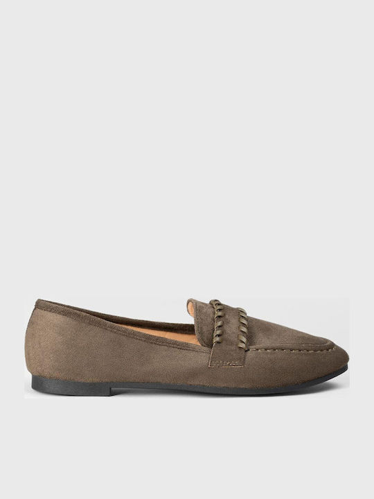 Damen Faulenzer in Khaki Farbe