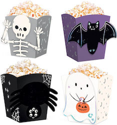 Popcorn Boxes Spooky Friends 4 Pieces