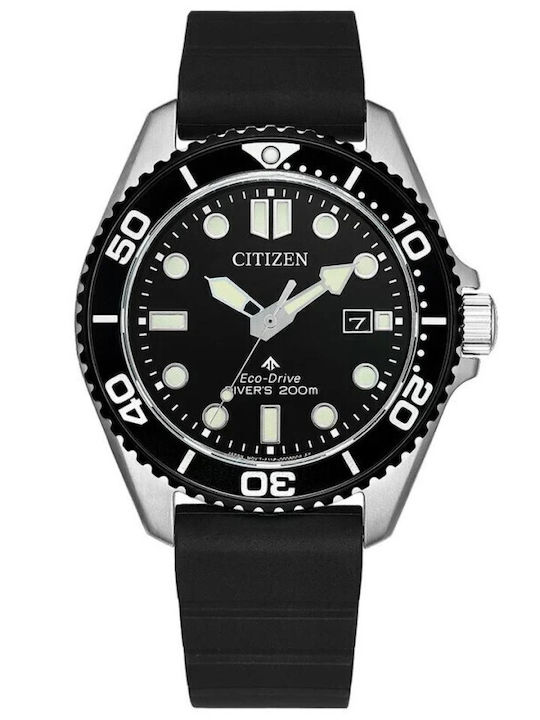 Citizen Eco-Drive Men's Battery Watch with Black Rubber Strap