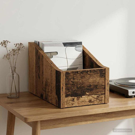 vidaXL Cutie Lp Lemn Îmbătrânit 18 X 32 X 18 Cm Lemn Prelucrat
