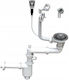 Akces-Med Plastic Sink Siphon with Overflow