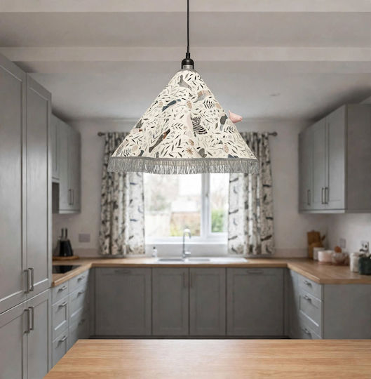 Pendant Ceiling Light with E27 Socket Birds