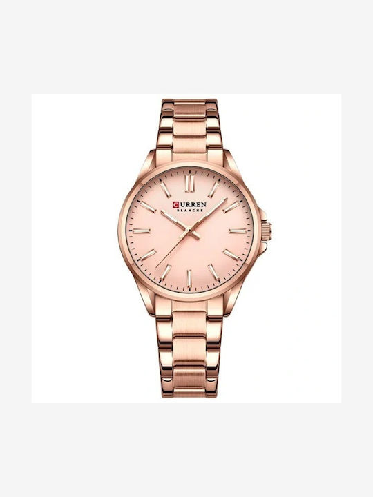 Curren Women's Watch 34mm Battery with Stainless Steel Bracelet Pink Gold