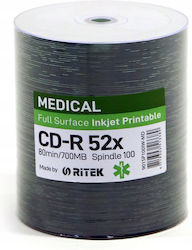 Traxdata Εγγράψιμα CD-R 100τμχ Traxdata Εγγράψιμα CD-R 100τμχ