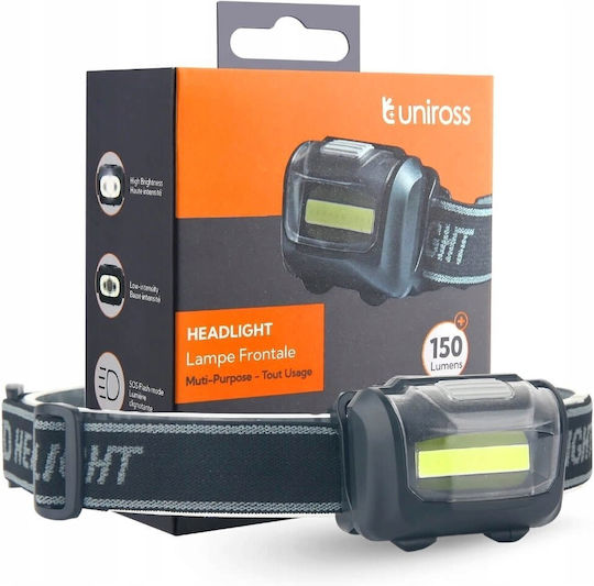 Uniross Headlamp LED with Maximum Brightness 150lm Ultralite