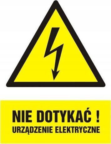 Procera Πινακίδα Tdc Μην Αγγίζετε Ηλεκτρική Συσκευή