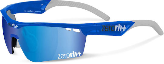 Zerorh+ Fahrradbrillen mit Blauem Rahmen und Mehrfarbigen Linsen