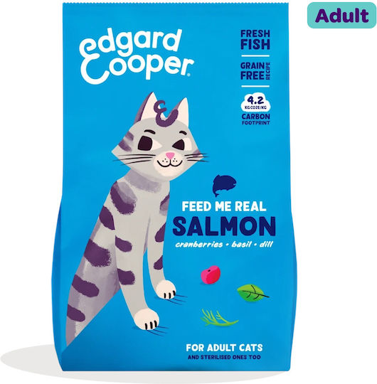 Dry Cat Food Grain-Free For Adult Neutered Cats With Salmon Fish 2kg