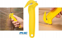 Dedra Safety Cutting Knife with Yellow Plastic Body Dedra Safety Cutting Knife with Yellow Plastic Body