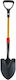 CAT Runde Schaufel mit Stiel 110cm und Kunststoffgriff