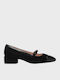 Pumps mit Riemen Schwarz