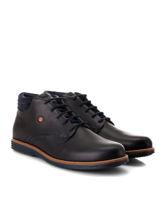 Robinson Robinson Herrenstiefel Blau Leder