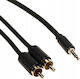 Unitek Cable 6.3mm male - 2x RCA male 3m C19022BK03