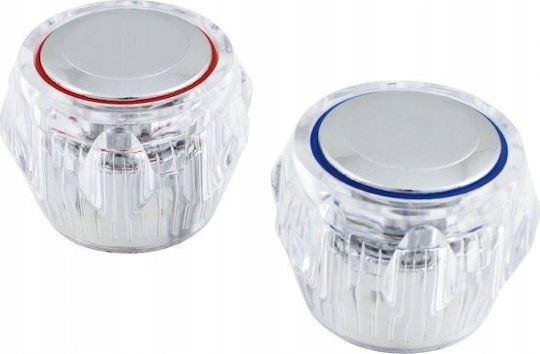 Hydroland Πόμολο Βρύσης Primula 1/2'' Χρωμέ Ορειχάλκινη Ένθετη Υποδοχή