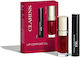 Clarins Wonder Комплект за грим за Очи и Устни с Несесер Cherry 2 бр
