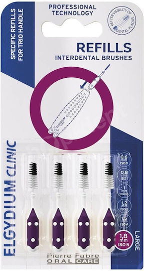 Pierre Fabre Ersatzteile Für Interdentalbürsten Mit Griff Schwarz 4 Stück