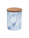 Wenko Sugar / Pasta Jar with Lid Glass Blue 1000ml