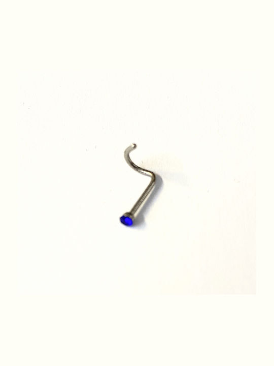 Amalfi Accessories Piercing pentru nas din oțel albastru Amalfi Accessories Piercing pentru nas din oțel albastru