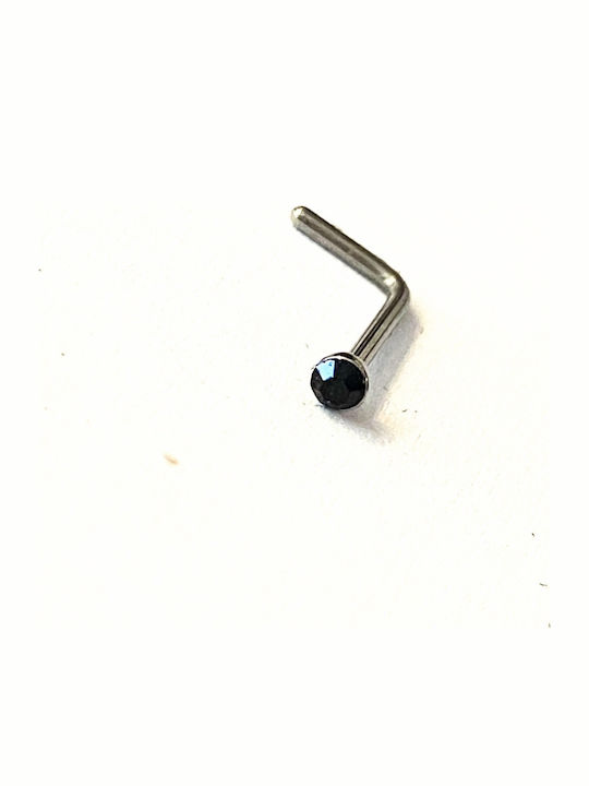 Amalfi Accessories Piercing pentru nas din oțel negru Amalfi Accessories Piercing pentru nas din oțel negru