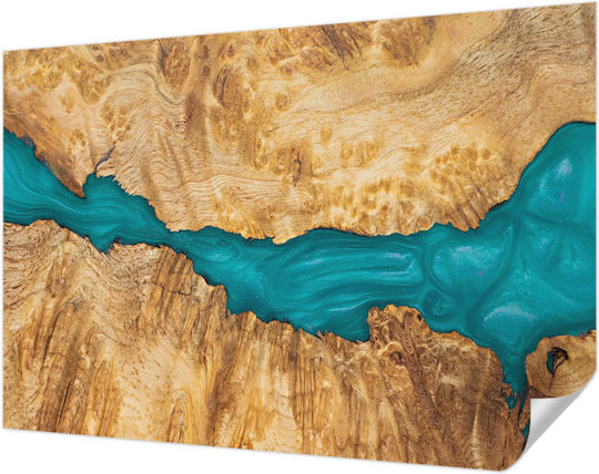 Αυτοκόλλητη Ταπετσαρία Τοίχου Μπλε 152x104cm